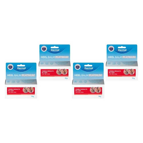 Dermal Therapy Heel Balm Platinum 75g Pack of 4