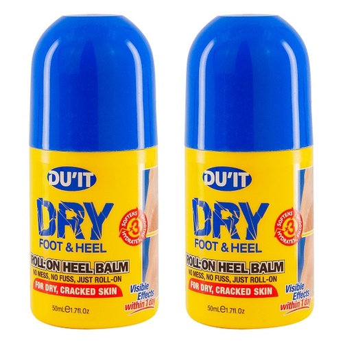 DU'IT Roll-On Heel & Foot Balm 50mL Pack of 2