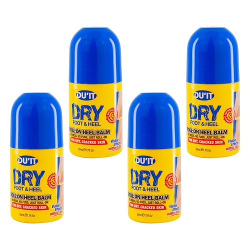 DU'IT Roll-On Heel & Foot Balm 50mL Pack of 4
