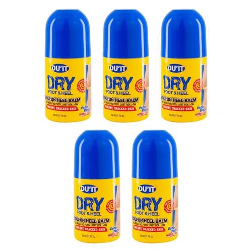 DU'IT Roll-On Heel & Foot Balm 50mL Pack of 5