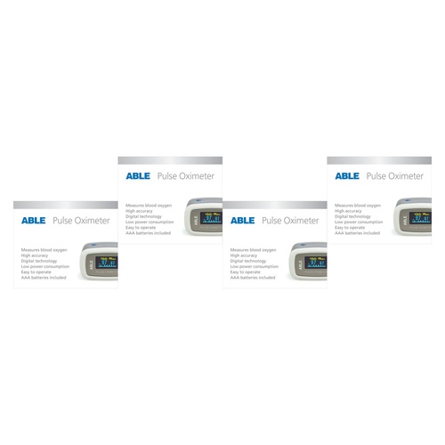 Able Fingertip Pulse Oximeter Pack of 4