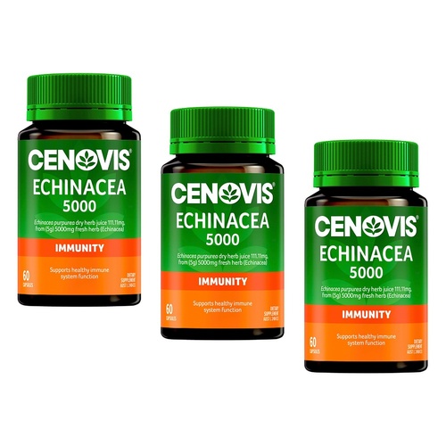 Cenovis Echinacea 5000 Immunity 60 Capsules Pack of 3