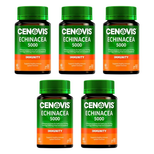 Cenovis Echinacea 5000 Immunity 60 Capsules Pack of 5