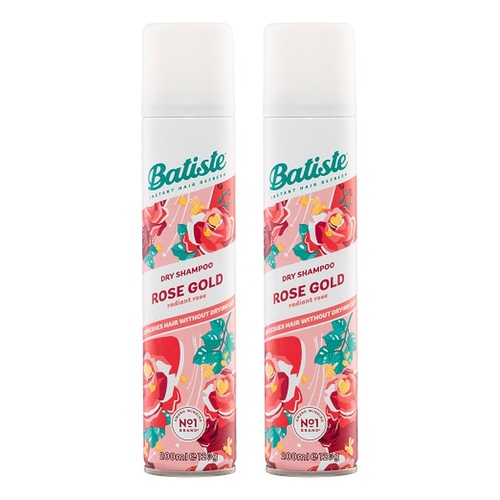 Batiste Rose Gold Dry Shampoo 200mL Pack of 2