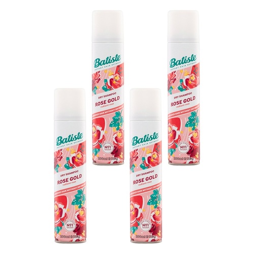 Batiste Rose Gold Dry Shampoo 200mL Pack of 4