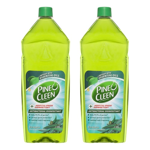 Pine O Cleen Antibacterial Disinfectant Liquid Eucalyptus 1.25L Pack of 2