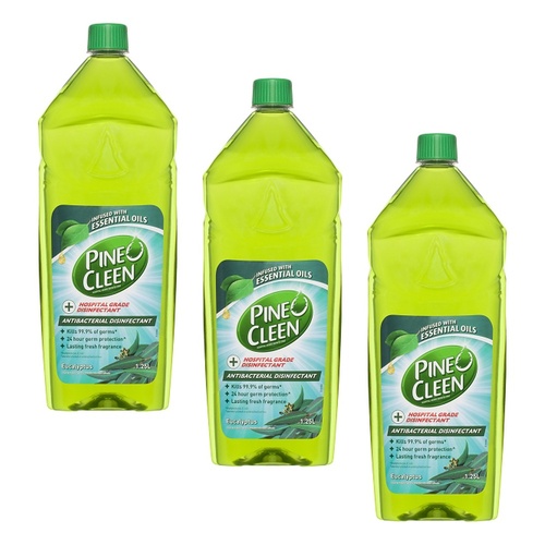 Pine O Cleen Antibacterial Disinfectant Liquid Eucalyptus 1.25L Pack of 3