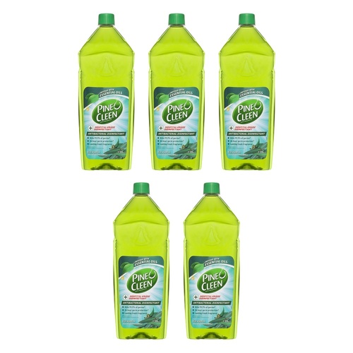 Pine O Cleen Antibacterial Disinfectant Liquid Eucalyptus 1.25L Pack of 5