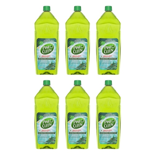 Pine O Cleen Antibacterial Disinfectant Liquid Eucalyptus 1.25L Pack of 6