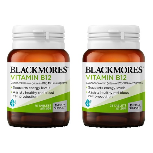 Blackmores Vitamin B12 75 Tablets Pack of 2