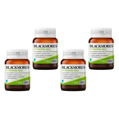 Blackmores Vitamin B12 75 Tablets Pack of 4