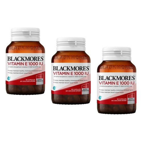 Blackmores Vitamin E 1000 IU 30 Capsules Pack of 3