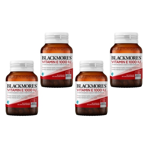 Blackmores Vitamin E 1000 IU 30 Capsules Pack of 4