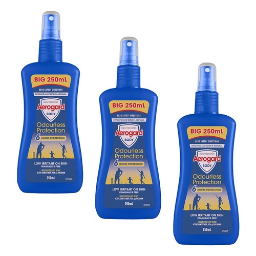 Aerogard Odourless Protection Pump 250mL Pack of 3