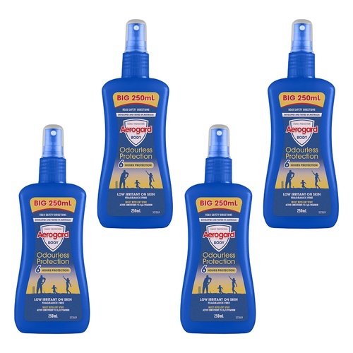 Aerogard Odourless Protection Pump 250mL Pack of 4
