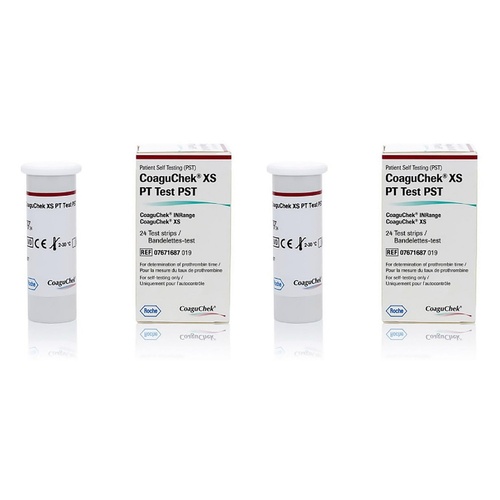 CoaguChek XS PT Test 24 Strips Pack of 2