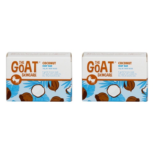 The Goat Skincare Soap Bar with Coconut 100g x 12 Bundle of 2