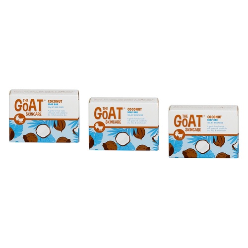 The Goat Skincare Soap Bar with Coconut 100g x 12 Bundle of 3