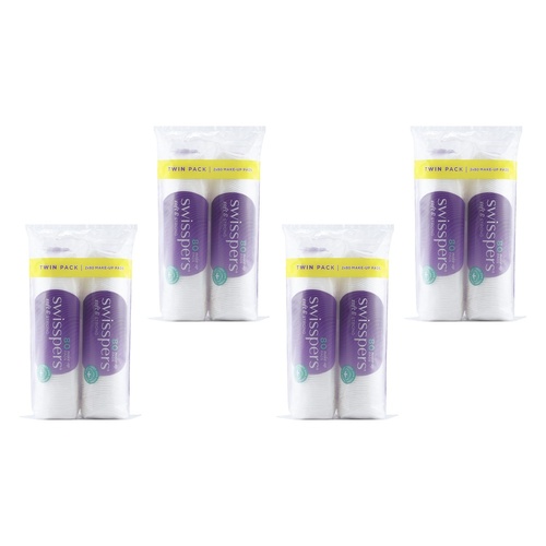 Swisspers Make-Up Pads Twin Pack 160 Pack Bundle of 4