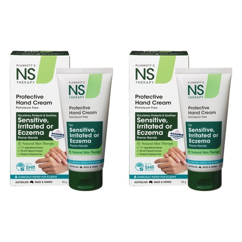 Nutri-Synergy Plunkett's NS Protective Hand Cream 80g Pack of 2