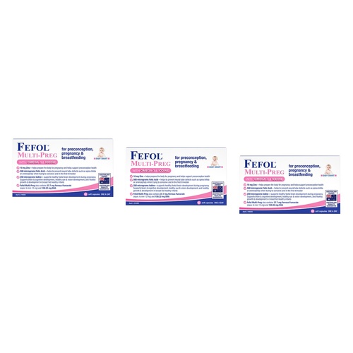 Fefol Multi-Preg 60 Capsules Pack of 3