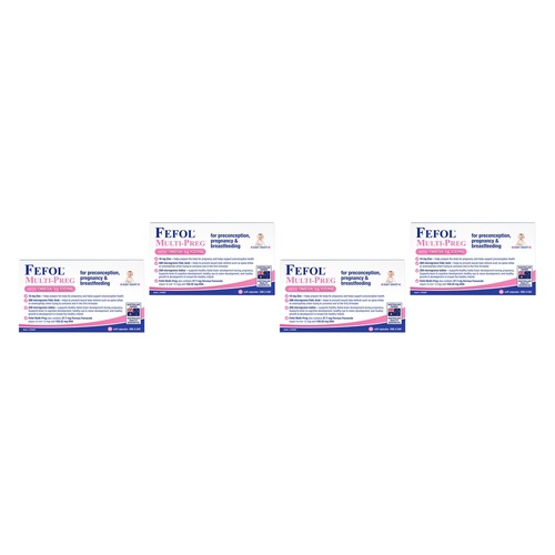 Fefol Multi-Preg 60 Capsules Pack of 4