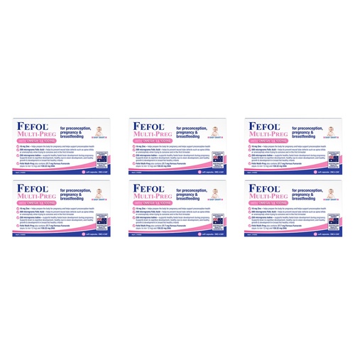 Fefol Multi-Preg 60 Capsules Pack of 6
