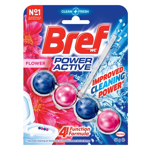 Bref Power Active Flower Blossom Rim Block Toilet Cleaner 50g x 6