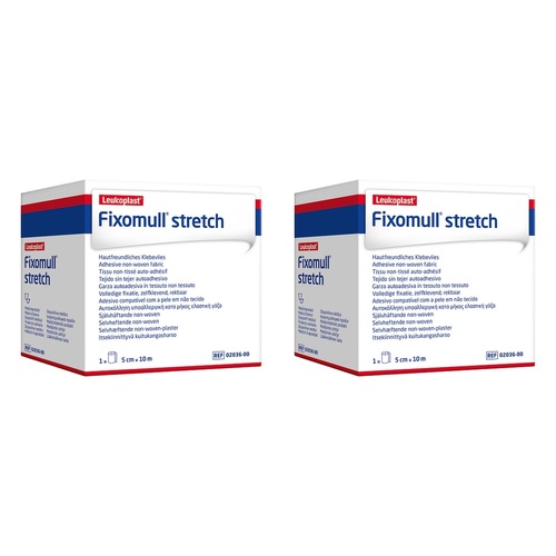 Fixomull S Wide Area Fixation 5cmx10m Pack of 2