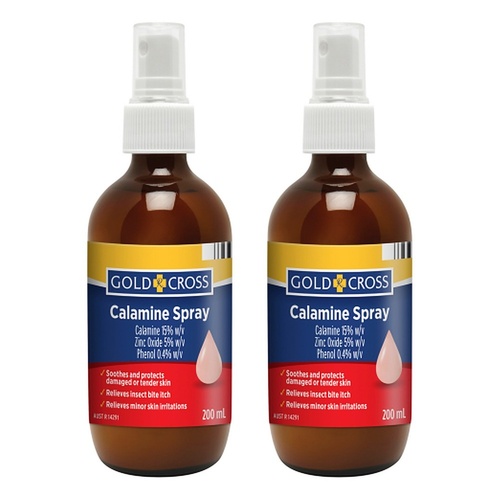 Goldx Calamine Spray 200mL Pack of 2
