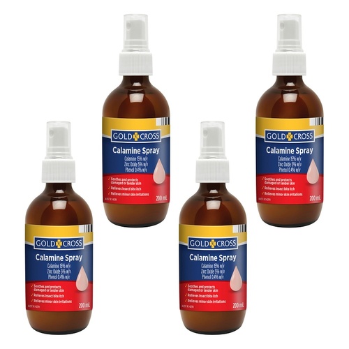 Goldx Calamine Spray 200mL Pack of 4