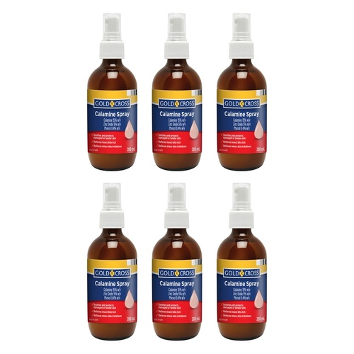 Goldx Calamine Spray 200mL Pack of 6