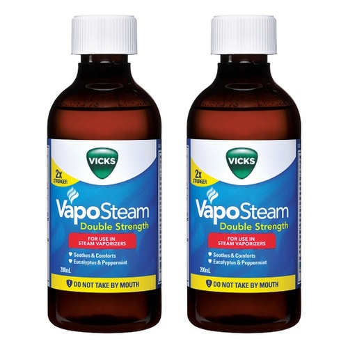 Vicks VapoSteam Double Strength Inhalant 200mL Pack of 2