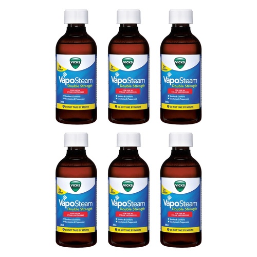 Vicks VapoSteam Double Strength Inhalant 200mL Pack of 6