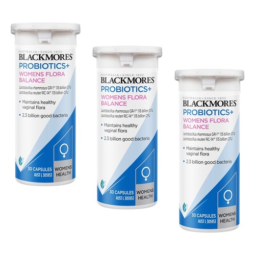 Blackmores Probiotics+ Women's Flora Balance 30 Capsules Pack of 3