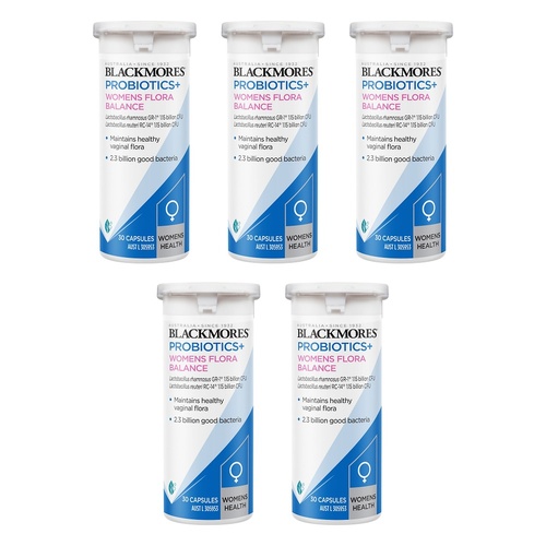 Blackmores Probiotics+ Women's Flora Balance 30 Capsules Pack of 5