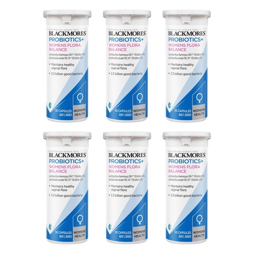 Blackmores Probiotics+ Women's Flora Balance 30 Capsules Pack of 6
