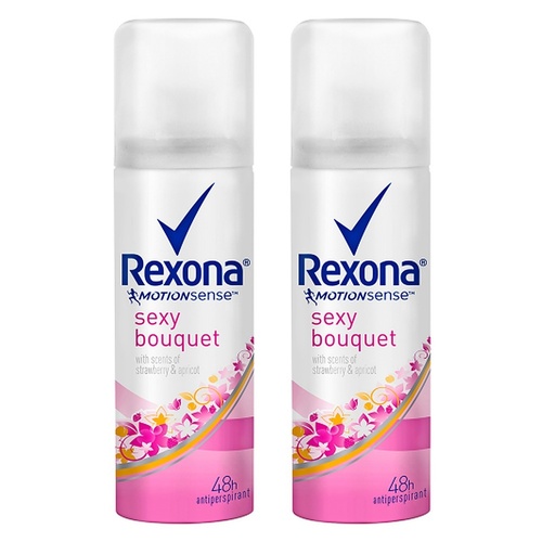 Rexona Antiperspirant Aerosol Deodorant Sexy Bouquet 50mL Pack of 2
