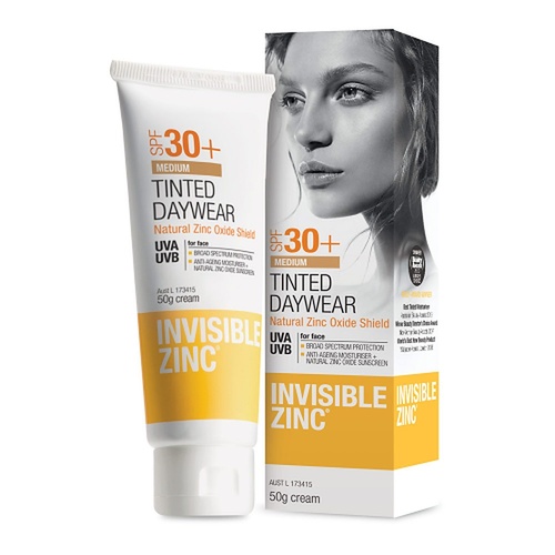 Invisible Zinc Tinted Daywear SPF30+ Medium 50g