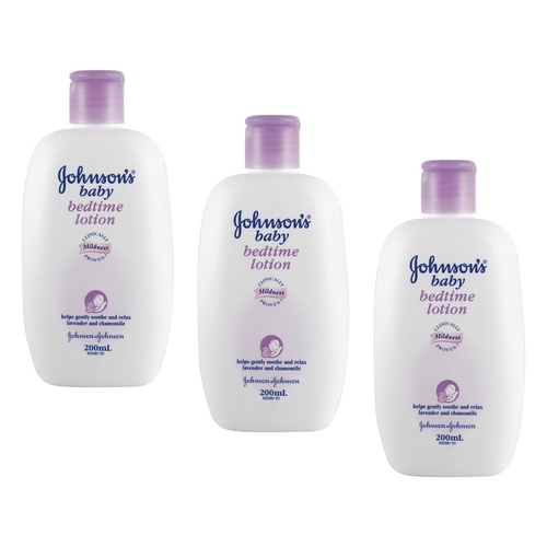 Johnson's Baby Bedtime Lotion 200mL Pack of 3