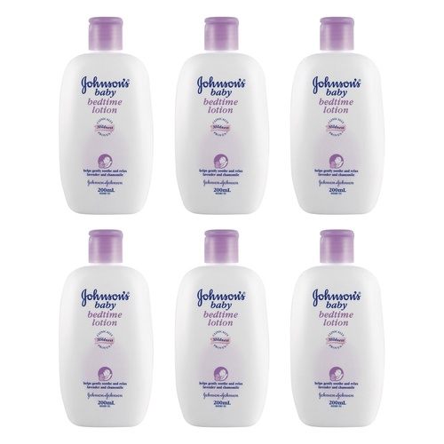 Johnson's Baby Bedtime Lotion 200mL Pack of 6