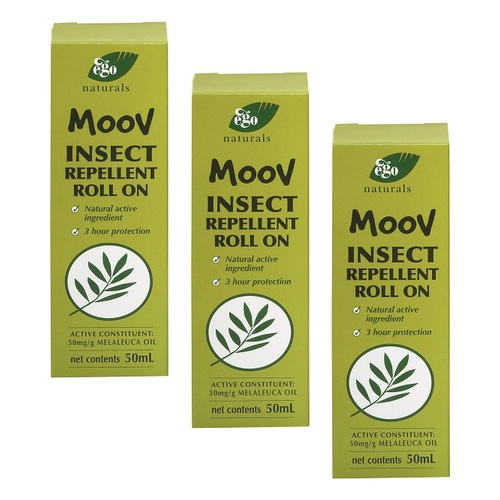 Ego Moov Insect Repellent Roll-On 50mL Pack of 3