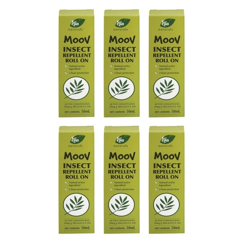 Ego Moov Insect Repellent Roll-On 50mL Pack of 6
