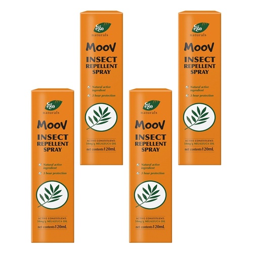 Ego Moov Insect Repellent Spray 120mL Pack of 4