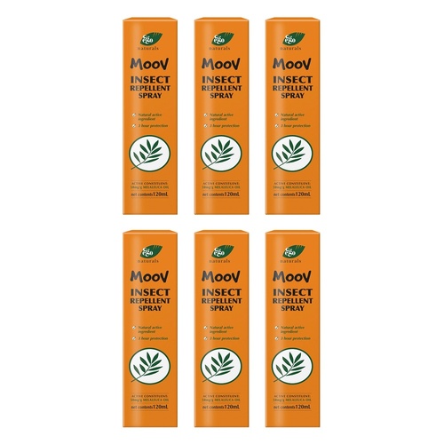 Ego Moov Insect Repellent Spray 120mL Pack of 6