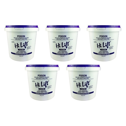 Hi Lift V-Ultima Violet Powder Bleach 500g Pack of 5