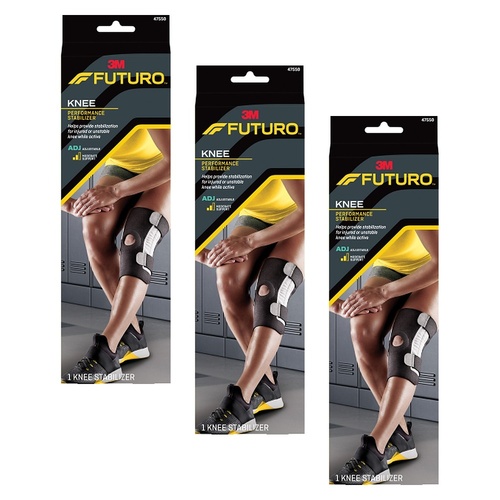 Futuro Knee Performance Stabiliser Adjustable Pack of 3
