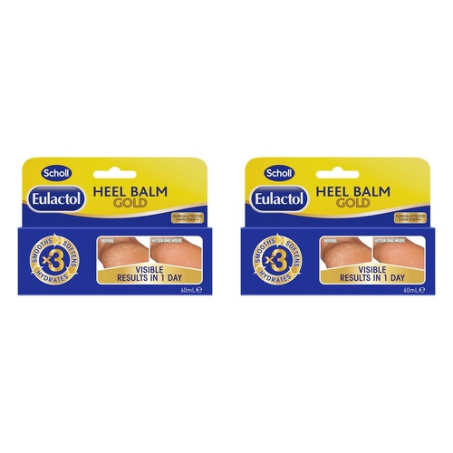 Scholl Eulactol Cracked Heel Balm Gold 60mL Pack of 2