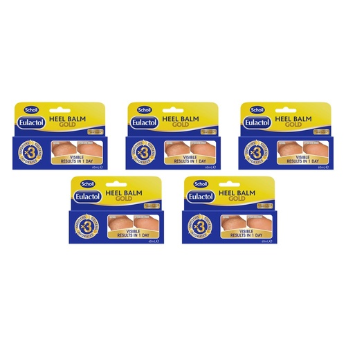 Scholl Eulactol Cracked Heel Balm Gold 60mL Pack of 5