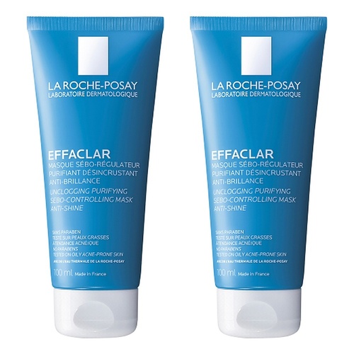 La Roche-Posay Effaclar Mask 100mL Pack of 2